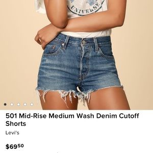 Levi’s 501 denim cutoff shorts